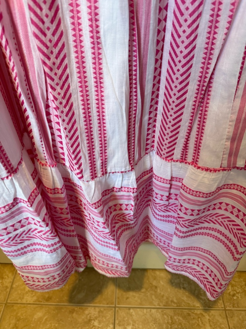 # crown & ivy 3X Pink Striped Print Sleeveless Maxi - Picture 3 of 6